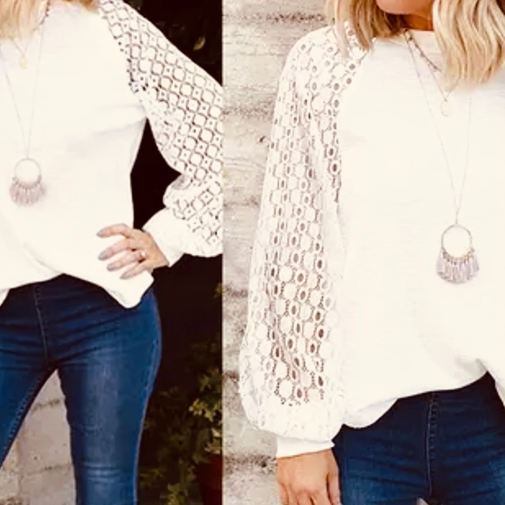 NWT Miholl Mixed Media Top